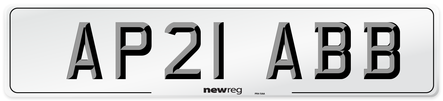AP21 ABB Number Plate from New Reg